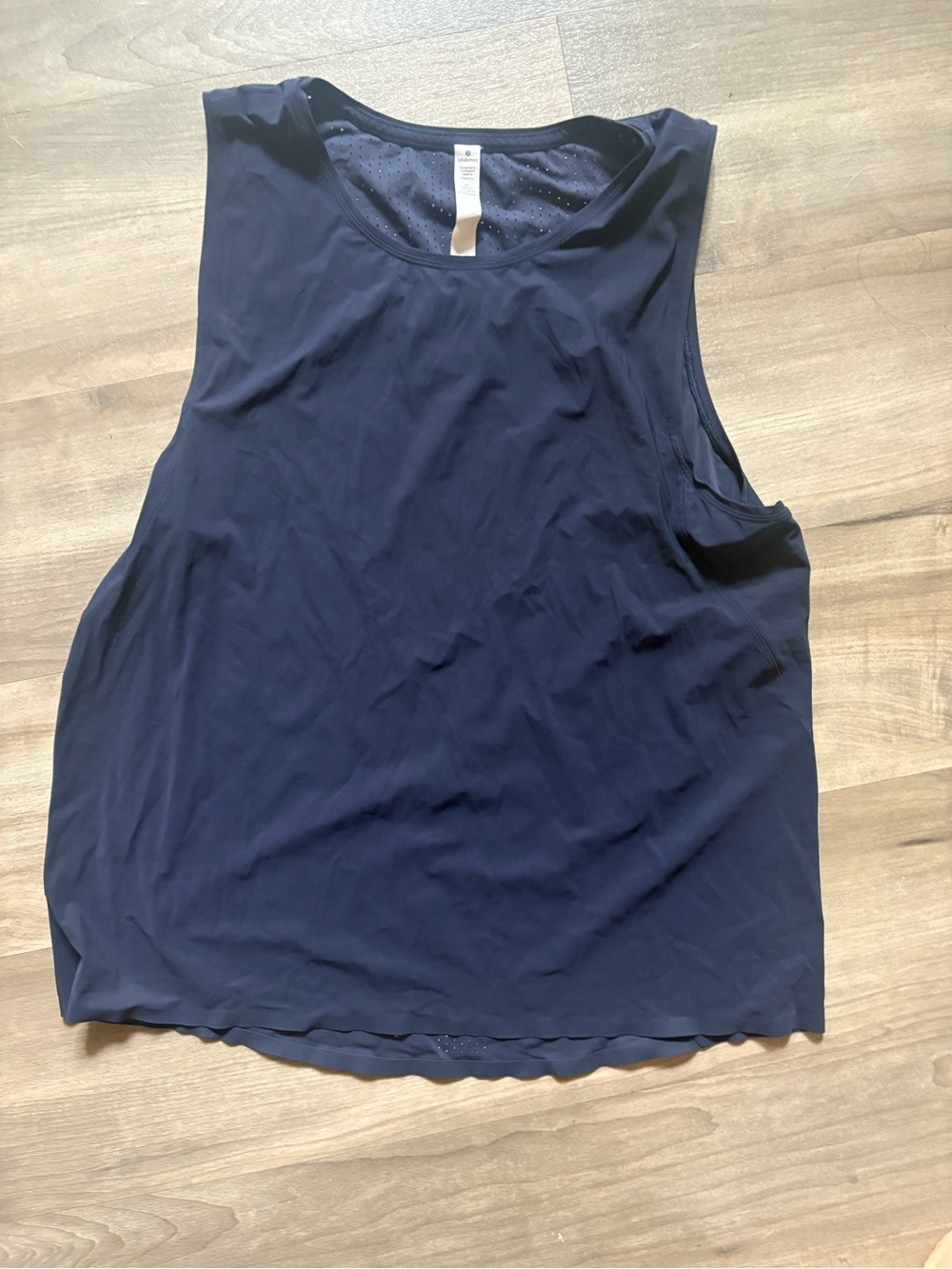 lululemon athletica Navy Perforated Performance Tank size 10